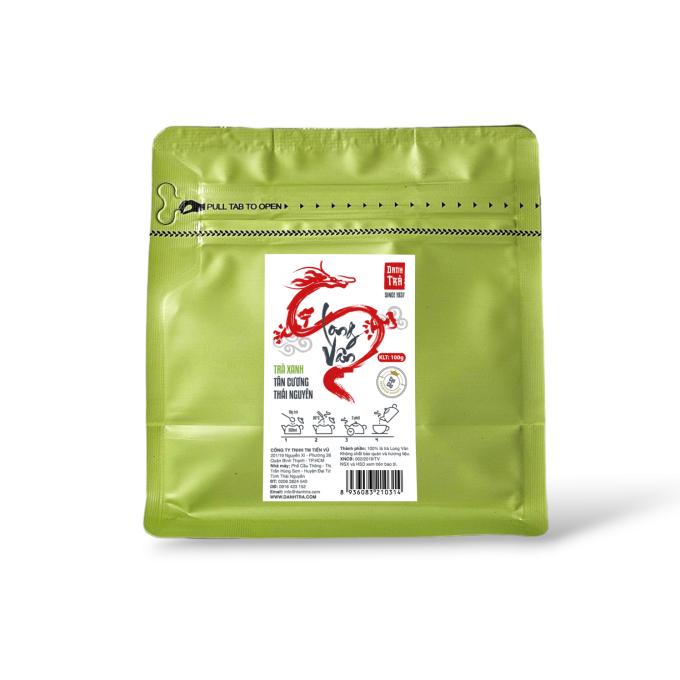 Trà Long Vân 100g - Trà La Bằng Hảo Hạng (Đậm Đà)