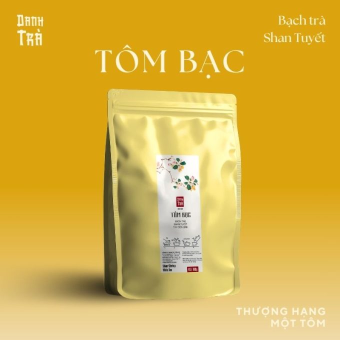 "Tôm Bạc" - Bạch Trà Shan Tuyết 100g